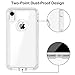 JAKPAK Case for iPhone XR Case Clear Transparent Heavy Duty Protection for iPhone XR Case Shockproof Anti Scratch Cover with Dual Layer PC Bumper TPU Back Case for iPhone XR 10R 6.1inches Transparent