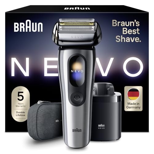 Braun NEVO Afeitadora Eléctrica Hombre, NEVO11005C, Plata