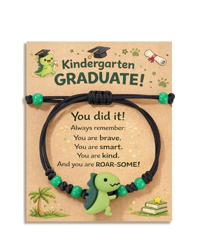 HGDEER Kindergarten Graduation Gifts Kindergarten Graduation Decorations Gift for Boys Kids Class of 2026 Graduate Congratulations Kinder Grad Bracelets Son Grandson