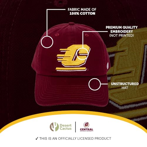 Gorra bordada ajustable Central Michigan University miniatura 4