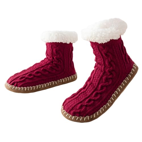 Vihir Damen Hüttensocken Winter – Rutschfeste, Dicke...