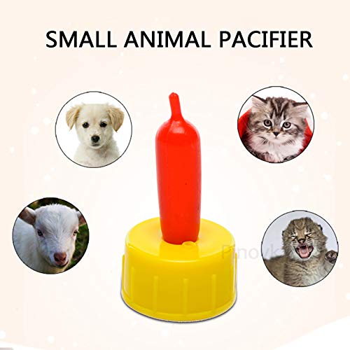 Goat Nipple, 8 Pieces Small Animal Milk Drink Pritchard Nipple for Feeding Sheep Goat Lamb Puppy - Image 4