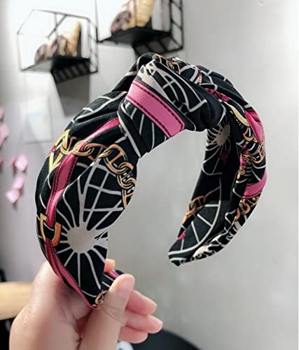 YANTING Broad-brimmed Simple Headband Press Hairband Fabric Adjustable Hairpin Headgear (Color : 2)