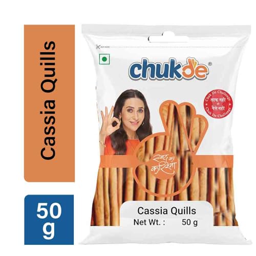 Image of Chukde Spices Cassia Sticks | Dalchini Sticks Flavorful for Cooking |Natural Immunity Booster (Taj Bark) 50g