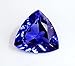 8 Ct Certified Natural Trillion Cut Blue Tanzanite Loose Gemstone for Jewelry Making, Medium, Purple for Jewellery Making