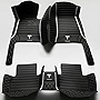 Automotive Floor mat Fit for Tesla Model-S Model-X Model-3 Model-Y 2014-2022 Automotive Floor mats All Leather Surrounded Waterproof Floor mat All Weather car Floor mat