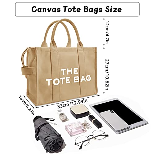 Canvas Tote Bags for Women, Handbag Tote Purse with Zipper,Crossbody Tote Bags for Work and Travel4