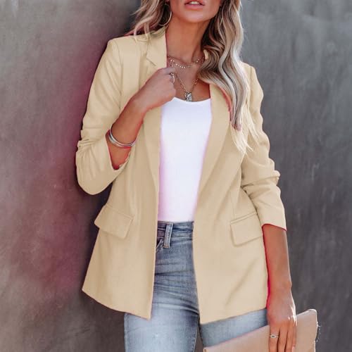 Women Business Casual Blazer Lightweight Long Sleeve Open Front Work Suit Jacket Elegant Blazer Jacket Fashion Clothes3