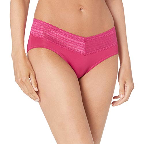 Image of Warner's womens No Pinching No Problems Dig-free Comfort Waist With Lace Cotton Hi-cut Rt2091p