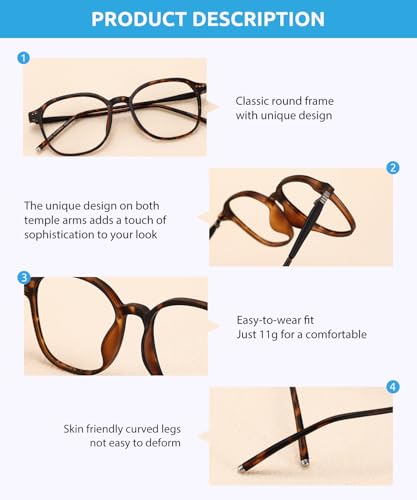 Image of Firmoo Blue Light Blocking Glasses for Women Men, TR90 Square Frame Anti Eyestrain Computer Screen Gaming Glasses