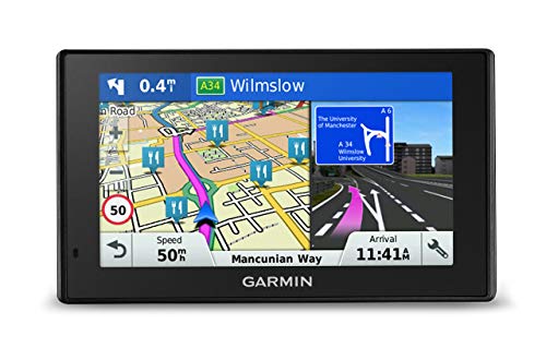 Garmin DriveSmart 50LM 5 inch Sat-Nav for Cars Satellite Navigation System with Full Europe (including UK) (Generalüberholt)