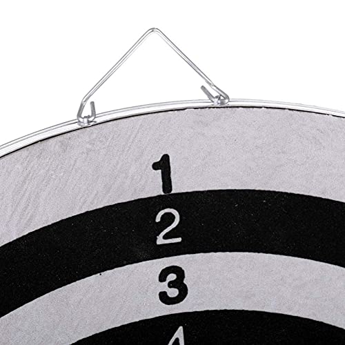 MIlAodE Dartscheibe – doppelseitige Dartscheibe mit 6 Messing-Dart-Set Fitnessgeräten, für Indoor-Outdoor-Spaß für Erwachsene – Bild 4