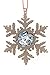 UNC Tarheels NCAA Rameses Snowflake Christmas Ornament