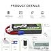 OVONIC 2S LiPo Battery 8000mAh 7.4V 130C RC Battery with EC5 Connector (2 Pack)