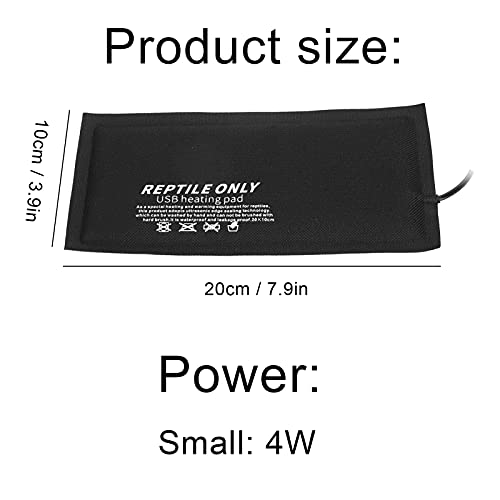 Alfombra Calefactora USB para Reptiles Pequeña miniatura 3