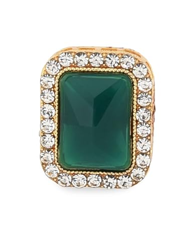 Juego de joyas con cuentas de perlas chapadas en oro DMZ-1809 de latón para mujer talla S 6