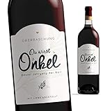 Flaschenetikett Onkel | Du wirst Onkel | 10x7cm | Geburt Onkel - schwangerschaft verkünden - Zukünftiger Onkel - Weinetikett