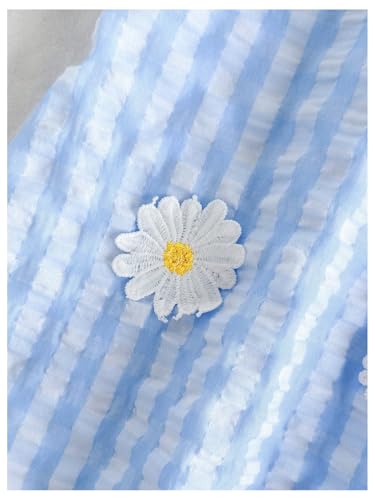 Floerns Girl's Cute Plaid Tank Dress Sleeveless Floral Round Neck Summer A Line Dresses3