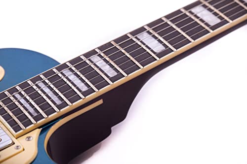 Grote Guitar Metallic Paints Solid Body Electric Guitar With Gigbag Picks (Blue) #TOP4