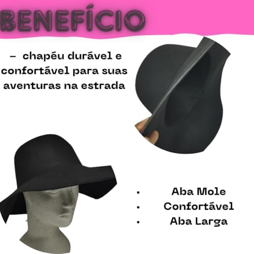 Chapéu Cata Ovo Natanzinho Lima Trucker Caminhoneiro Feltro Floppy Batateiro Tradicional Aba Larga U