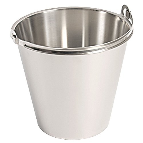 Seau en acier inoxydable 15L avec graduation pour cuisine et maison