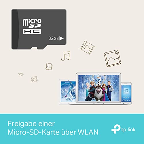 TP-Link M7350 Mobiler 4G LTE WLAN Router, bis 150 Mbit/s, Farb-LCD, 2000-mAh-Akku (bis zu 8 Std.), verbindet...