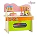 Emily Rose 18 Inch Doll Furniture Kitchen Accessory Set with Baking Oven, Stove, Sink and Wooden Doll Cooking Accessories | Fits Most 16