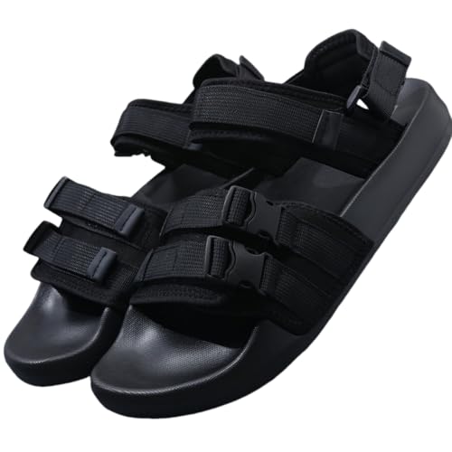 Men'S Sandals For Summer With Adjustable Buckle Straps, Casual Non-slip Platform Sole Breathable Open Toe Design For Spring And Summer Outdoor Activities,