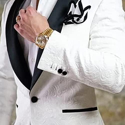 Men's Floral Suit 2-Piece Set - Green - Polyester - Classic Fit - Long Sleeves - Button Closure - Dry Clean Only4