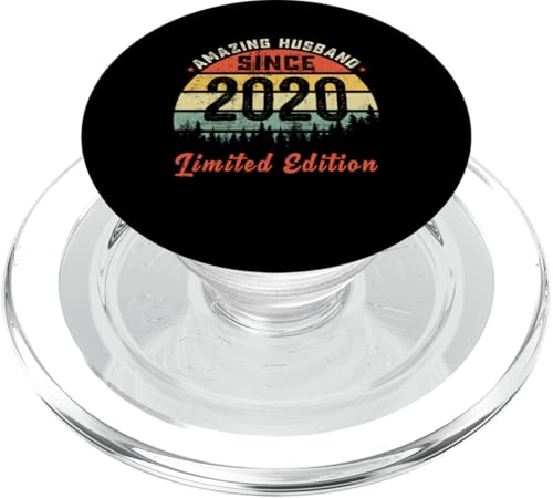 Amazing Husband 2020 Couple wedding Anniversary Men Women PopSockets PopGrip per MagSafe