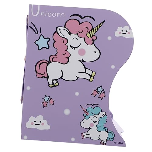 DOITOOL Sujetalibros Decorativo Ajustable de Hierro para Escritorio con Diseño de Unicornio Color Soporte Organizador de Libros y Revistas para y Organizar Espacio