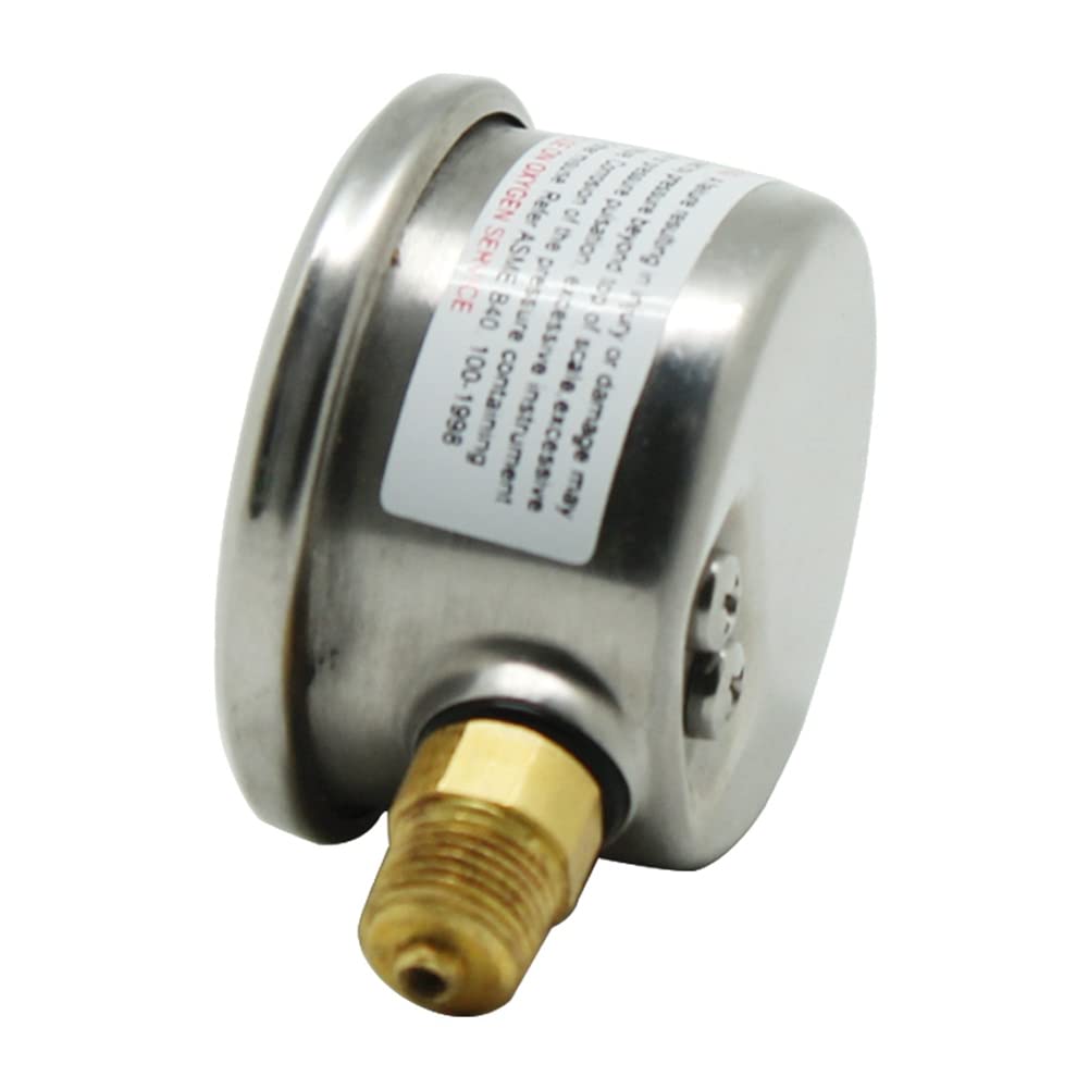 ManomèTre Vertical d'air de PlongéE sous-Marine PCP pour Station de Remplissage Double Gamme 40Mpa ManomèTre 1/8Npt
