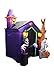 8.5 Foot Halloween Inflatable Haunted House Castle with Skeleton, Ghost & Skulls