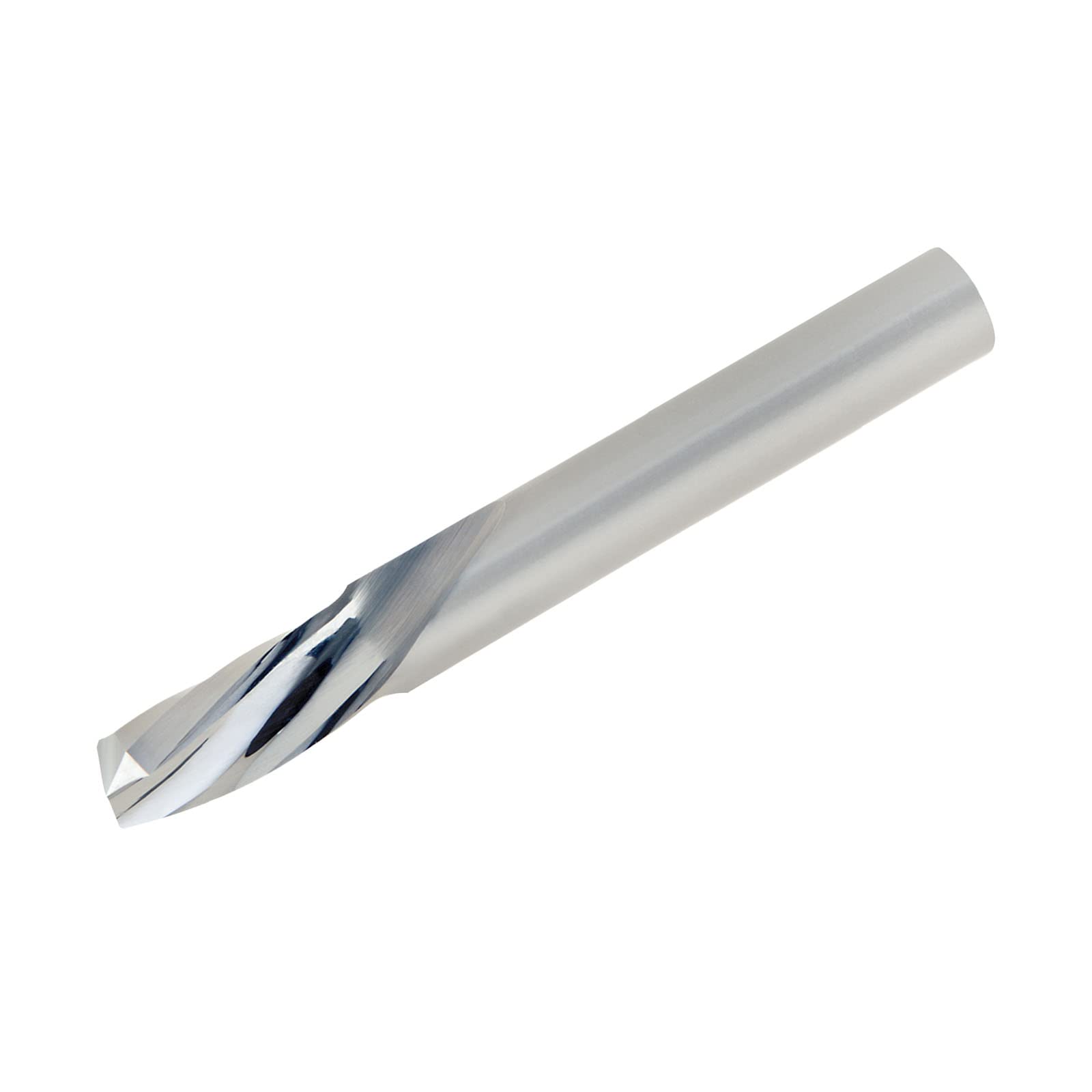 LMT Onsrud 64-026 Solid Carbide Downcut Spiral O Flute Cutting Tool, Inch, Uncoated (Bright) Finish, 21 Degree Helix, 1 Flute, 3.0000 Overall Length, 0.2500 Cutting Diameter, 0.2500 Shank Diameter