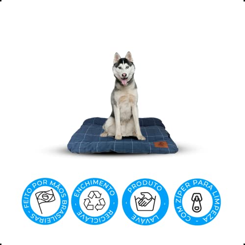 Cama Cachorro Colchonete Golden Retriever Grande Premium Gg Azul