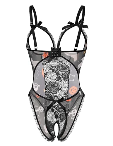 Image of Avidlove Women One Piece Lingerie Sexy Lace Babydoll Mini Bodysuit