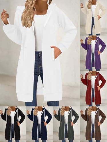 Veste hoodie sweatshirt chic élégant avec cordon de serrage - 2