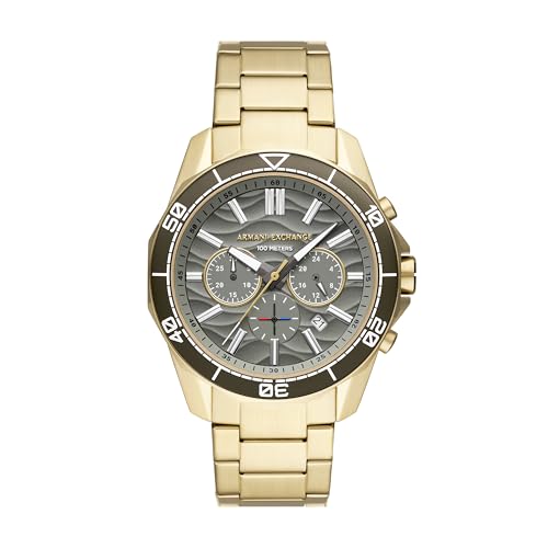 Listado de Reloj Armani Exchange Dorado los preferidos por los clientes. 47 Reloj para hombre Armani Exchange AX1970 Street de acero inoxidable en color dorado