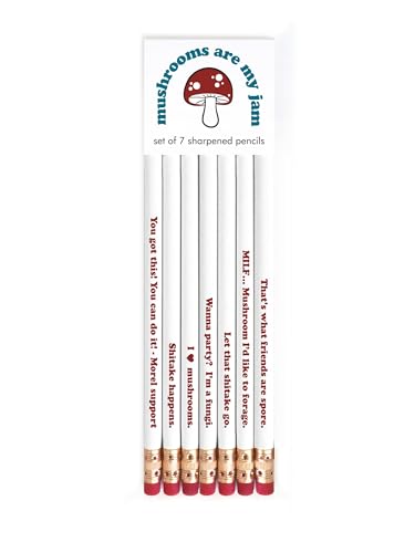 Lápices SNIFTY con diseño de hongos, set de 7 miniatura 1