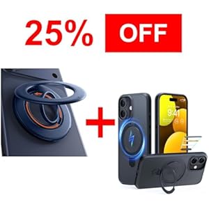 TORRAS Magnetic Stand Case & Magnetic Phone Grip Ring Holder Kickstand