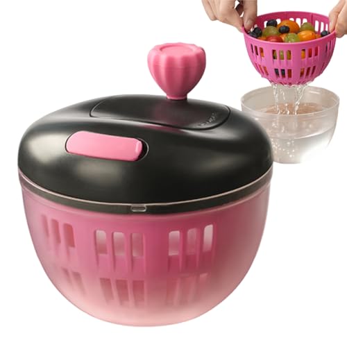 Biniveil Centrifugadora De Verduras - Deshidratador De Ensalada,Bol De Lavado De Alimentos 800ml Colador Estable Para Cocinar Preparar Viajes Picnic