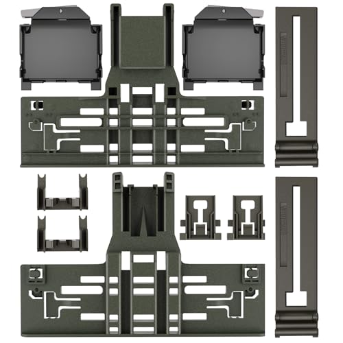 Upgraded W10546503 WPW10546503 Dishwasher Top Rack Adjuster Compatible with Whirlpool JennAir Kitchenaid Dishwasher Parts Upper Rack KDTM354DSS5 KDTM354DSS4 KDFE104HPS With Dishwasher Adjuster Housing