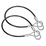 Instructions: Ces câbles de sécurité sont rapides et faciles à utiliser, il suffit d'attacher les articles avec le câble et de les boucleren place. Lorsqu'ils sont utilisés avec des crochets à ressort (non inclus), ils peuvent être verrouillés et déverrouillés rapidement.