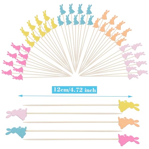 JtmyAota-100-Pack-Easter-Toothpicks-for-Appetizers-47-Inch-Natural-Bamboo-Cocktail-Picks-for-Cake-Dessert-Food-Fruit-Easter-Party-Decorations JtmyAota 100 Pack Easter Toothpicks for Appetizers 47 Inch Natural Bamboo Cocktail Picks for Cake Dessert Food Fruit Easter Party Decorations