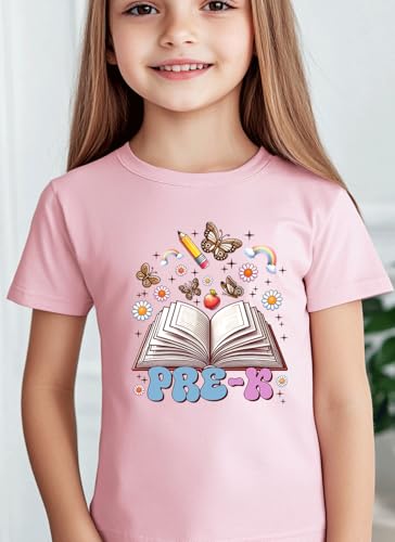 Image of Kids Toddler Boys Girls Back to School Shirt First Day of Preschool T-Shirt Short Sleeve Top