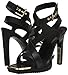 DKNY Women's Essential Open Toe Fashion Pump Heel Sandal Heeled, Black, 7.5