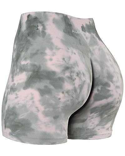 Image of AUROLA Dream Collection Women Workout Shorts High Waist Gym Shorts, Scrunch Butt Seamless Athletic Shorts