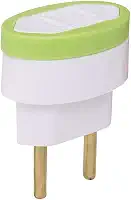 ADAPTADOR PINO CHATO - 2 PINOS - 10 AMPERES / 250 VOLTS - BRANCO - DANEVA 1550