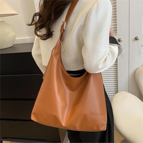 Bolso de hombro para mujer cuero casual minimalista miniatura 3