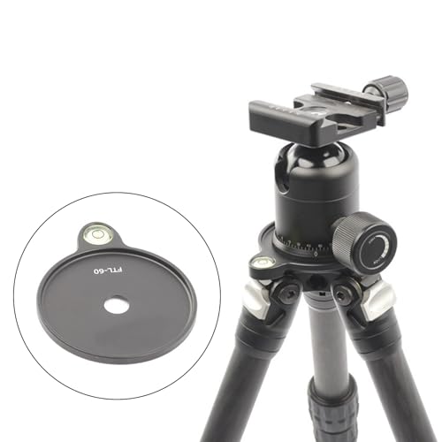 Placa de trípode con adaptador de nivelación de aluminio de 60 mm circular 2